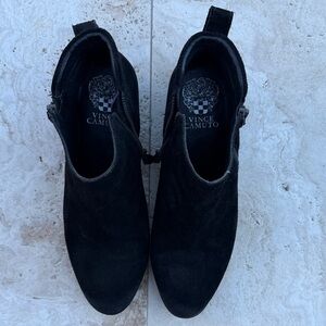 Vince Camuto Dark Suede Ankle Booties